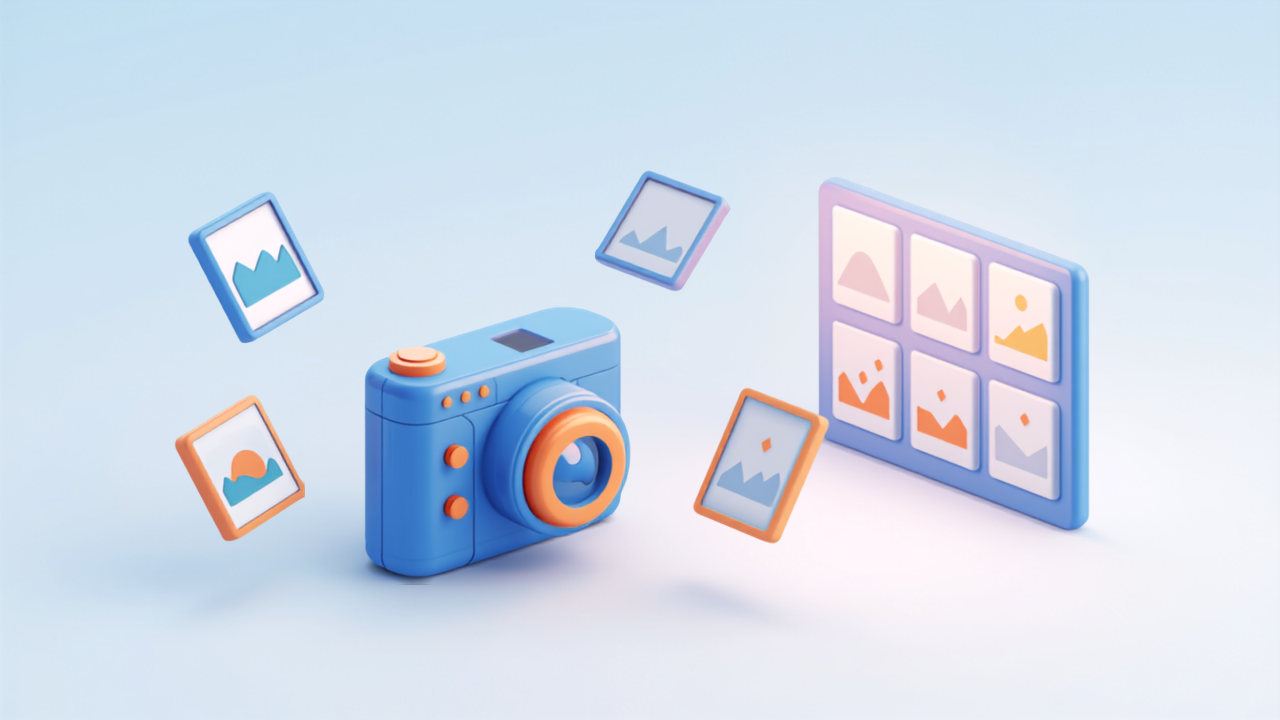 外観・内観・商品など写真の種類を表すイラスト