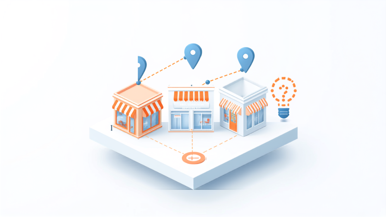 よくある質問イメージ（店舗と疑問符の電球のイラスト）
