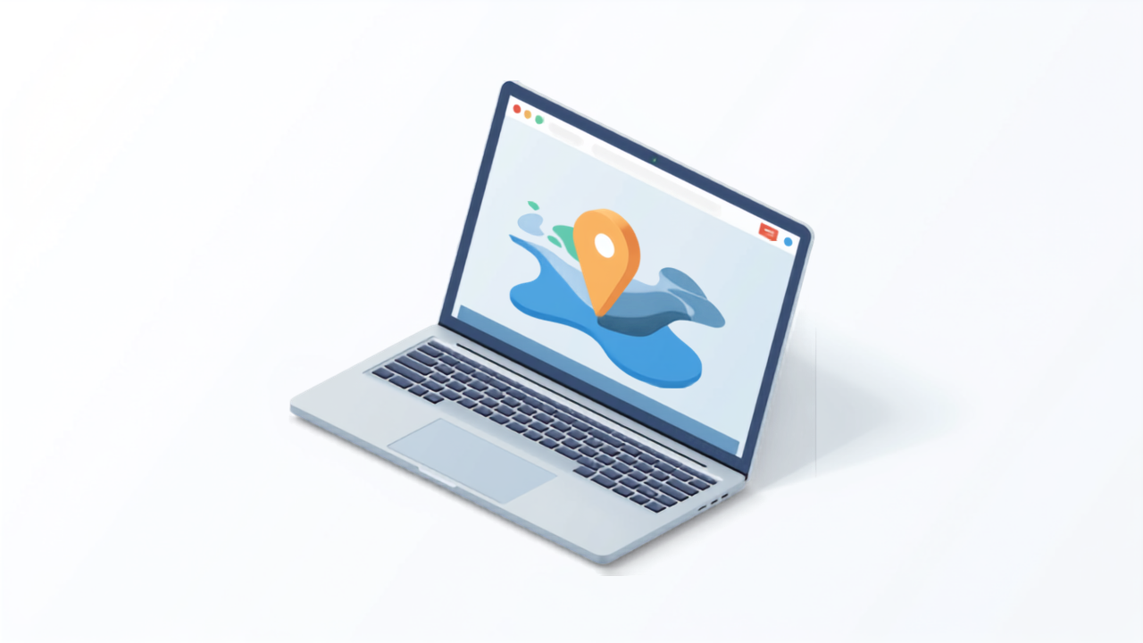 ホームページに埋め込んだGoogleマップのイメージイラスト