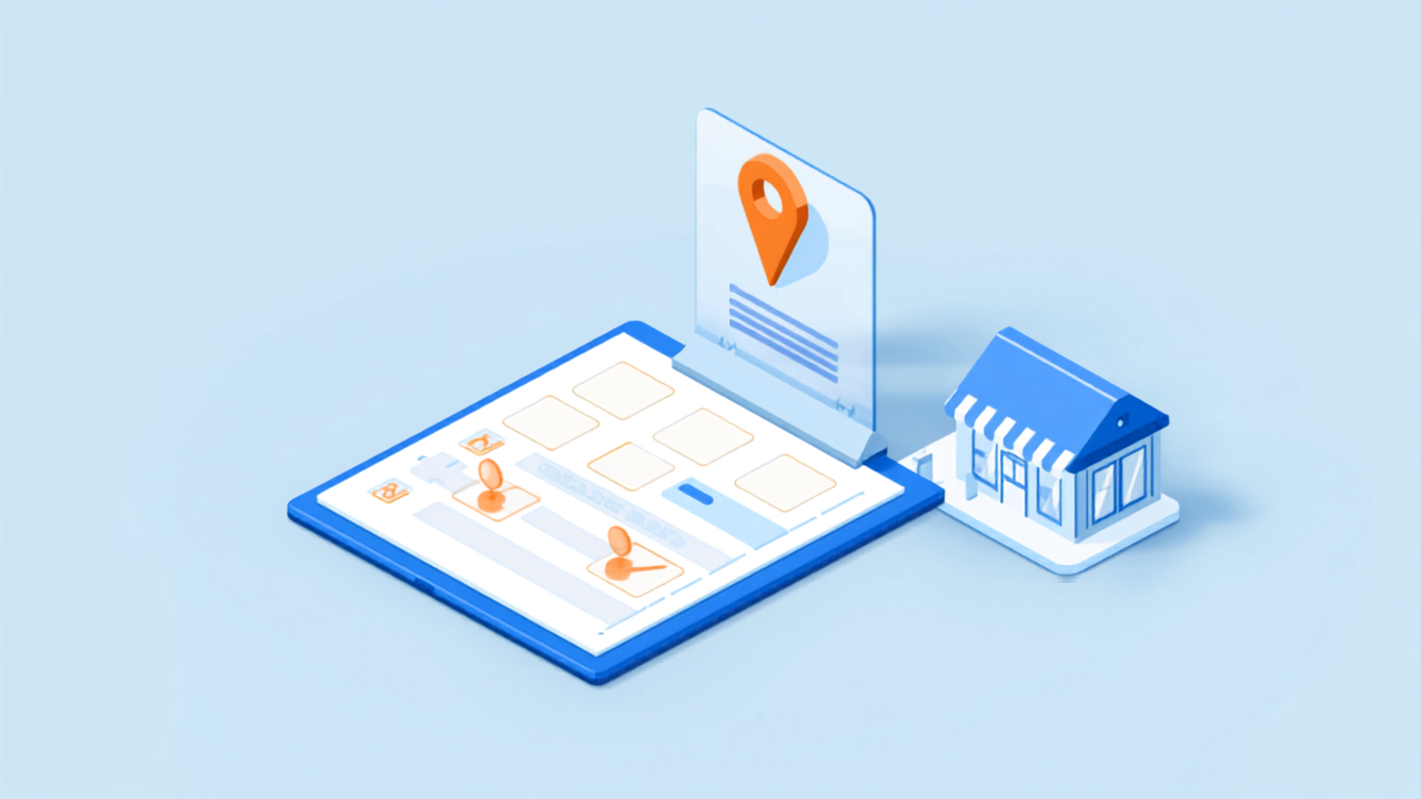 ビジネスプロフィールと地図で店舗を見直すイメージ