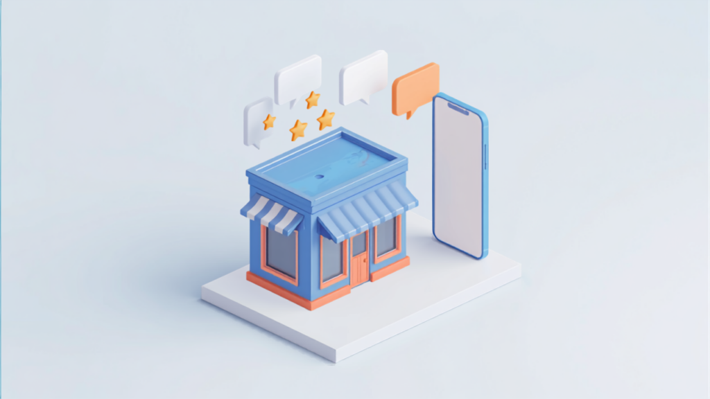 開業直後の店舗が最初のGoogle口コミを集めるイメージ