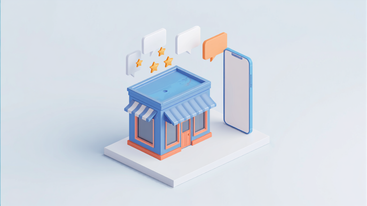開業直後の店舗が最初のGoogle口コミを集めるイメージ